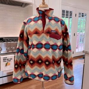 Patagonia Synchilla Snap fleece pullover in timber twist Aztec pattern